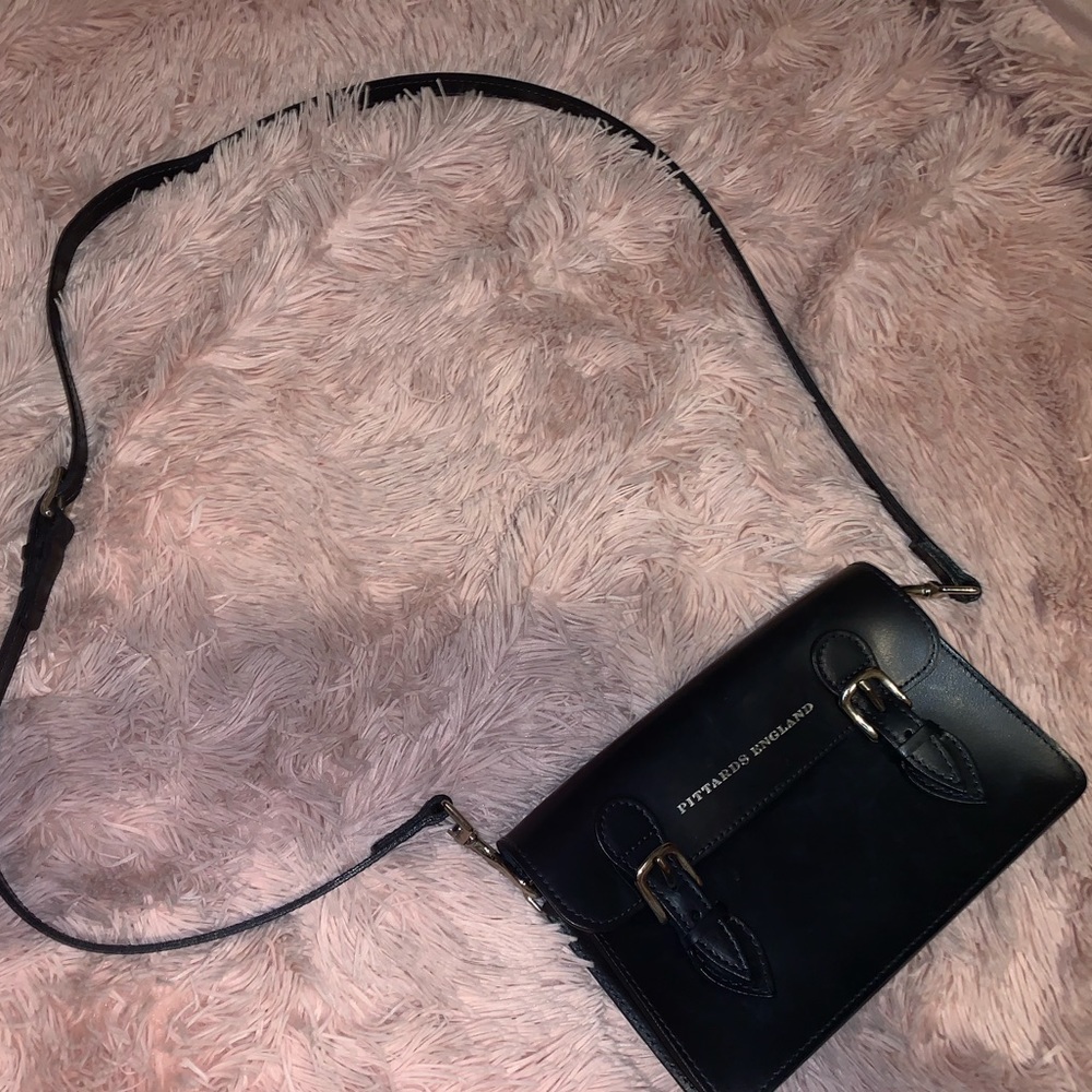 Pittards navy crossbody